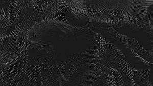 黑色抽象點狀波浪的PPT背景圖片
