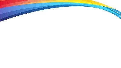 四張炫酷彩虹曲線PPT邊框背景圖片