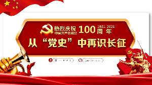 庆祝中国共产党成立100周年 "从党史看长征 "PPT