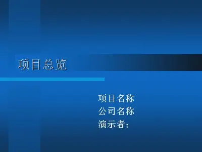 項目進展情況工作彙報PPT模板