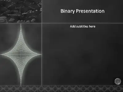 黑色数学公式PPT模板