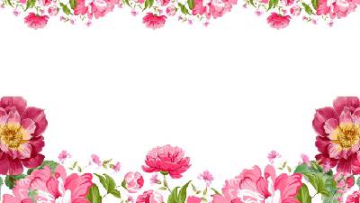 五張粉色藝術花卉PPT背景圖片