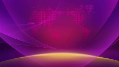 紫色光影世界地圖點陣圖PPT背景圖片