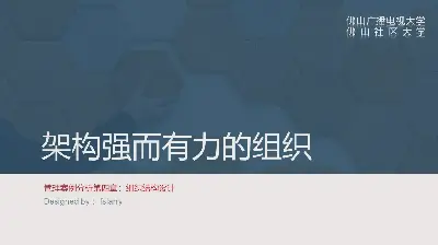 企业公司组织设计培训PPT