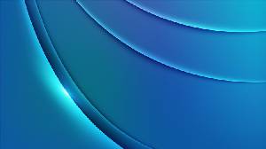 三個藍色抽象曲線的PPT背景圖片