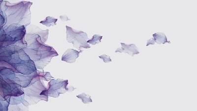 紫色美丽的艺术花瓣PPT背景图片
