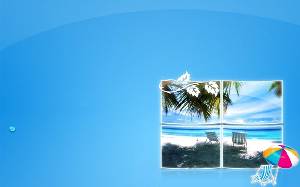 休閒海灘度假旅遊PPT模板