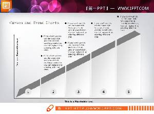三步式層次結構PPT圖表包