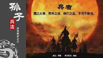 孫子兵法》讀書筆記PPT下載2