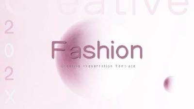 簡單的粉色時尚化妝品行業工作彙報PPT模板