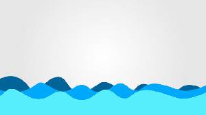 簡潔藍色波浪曲線PPT背景圖片
