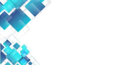 四個藍色正方形矩形覆蓋的PPT背景圖片