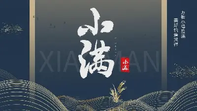 精美的美國潮風小滿節介紹PPT模板