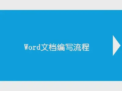 Word文档写作过程中的PPT课件