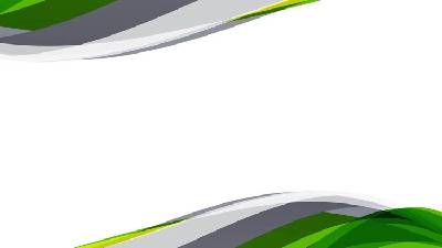 抽象的动态弯曲的PPT背景图片，绿色和灰色的颜色方案
