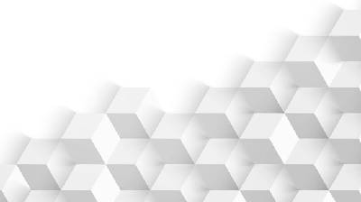 三個白色立體多邊形的PPT背景圖片