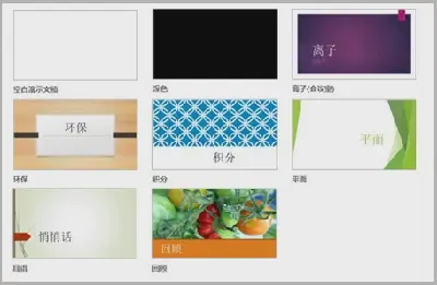 将颜色和设计主题应用于PowerPoint 2013幻灯片