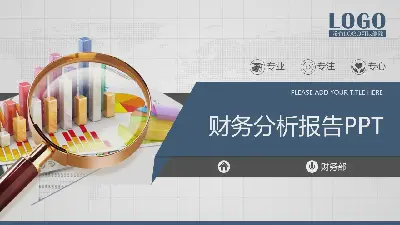 藍色穩定的財務分析報告PPT模板