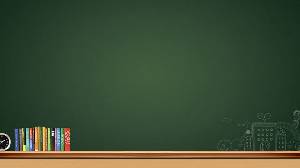 2張綠色黑板教育教學PPT背景圖片