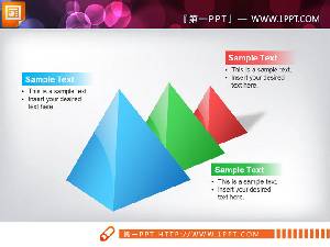晶體幾何學金字塔的遞歸關係PPT圖表
