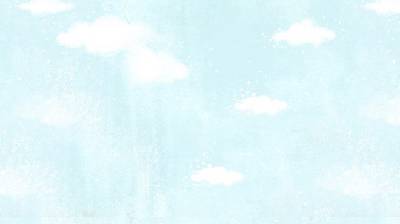 淺藍色卡通天空PPT背景圖片