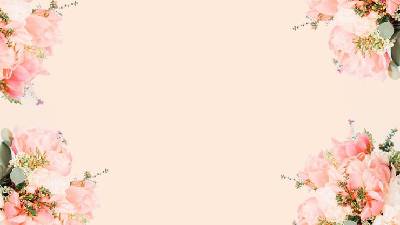 粉红色的花朵植物PPT背景图片
