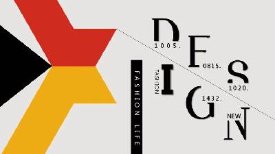 歐美風格創意設計PPT模板，紅色和黃色的多邊形背景