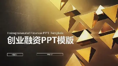 创业融资高端设计商务风格PPT模板