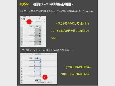 如何在Excel單元格統計中使用名稱引用？