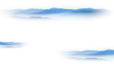 兩張輕巧簡單的山和雲的PPT背景圖片