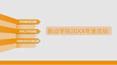 大学协会教师年度工作总结PPT模板