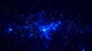 藍色深邃美麗的星空幻燈片背景圖片